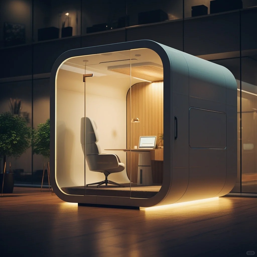 Pod làm việc cách âm trong văn phòng nhỏ